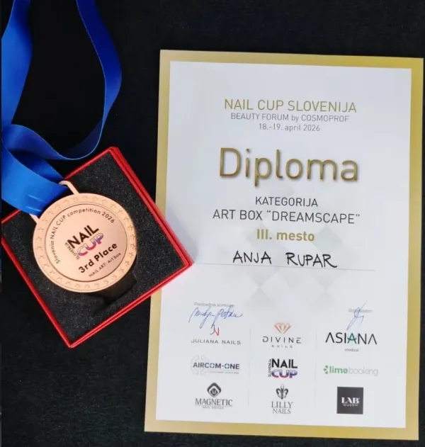 Diploma · Nail Cup Slovenija — III. mesto